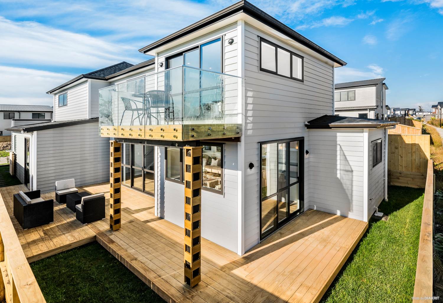 Outdoor timber deck